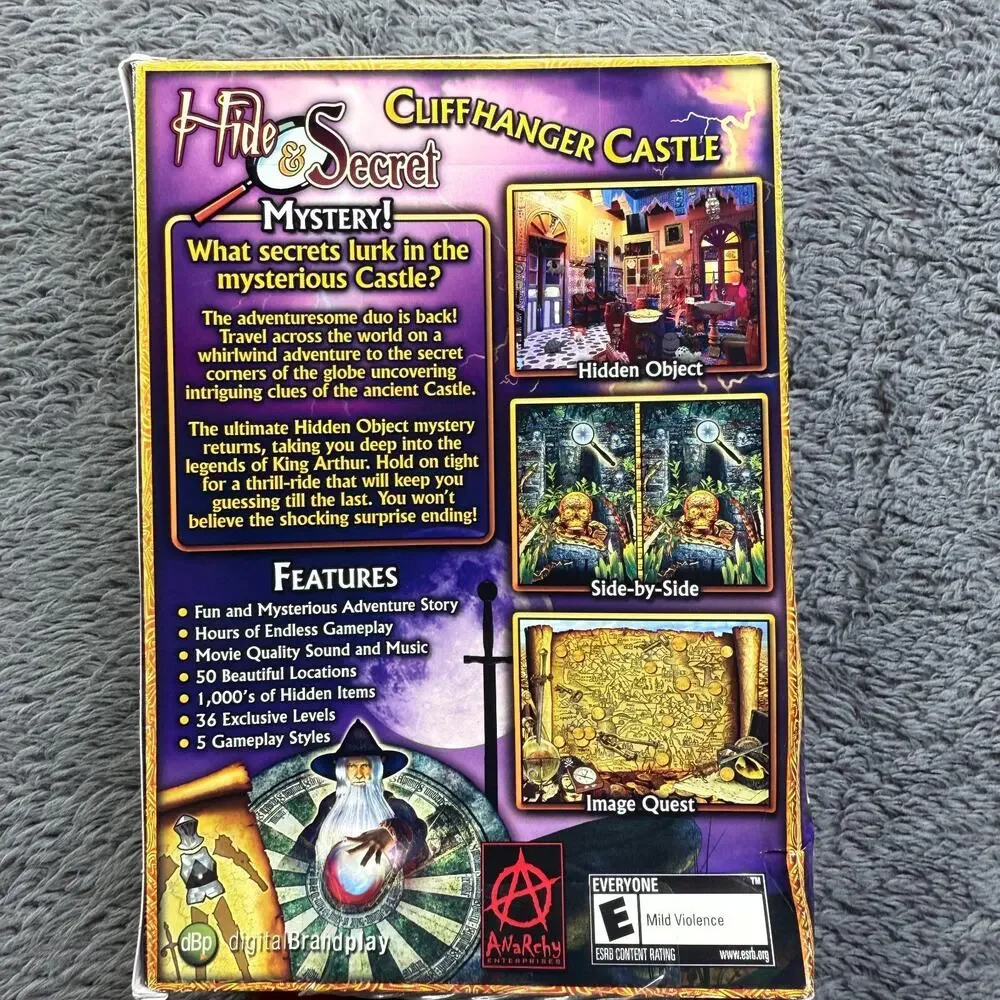Cliff Hanger Castle Hide & Secret PC Windows Game NEW Sealed